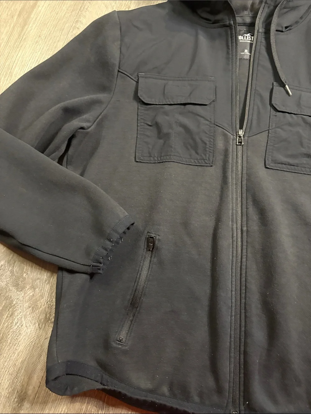 Hollister zip front